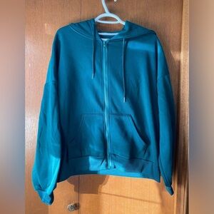 Teal / blue zip up M